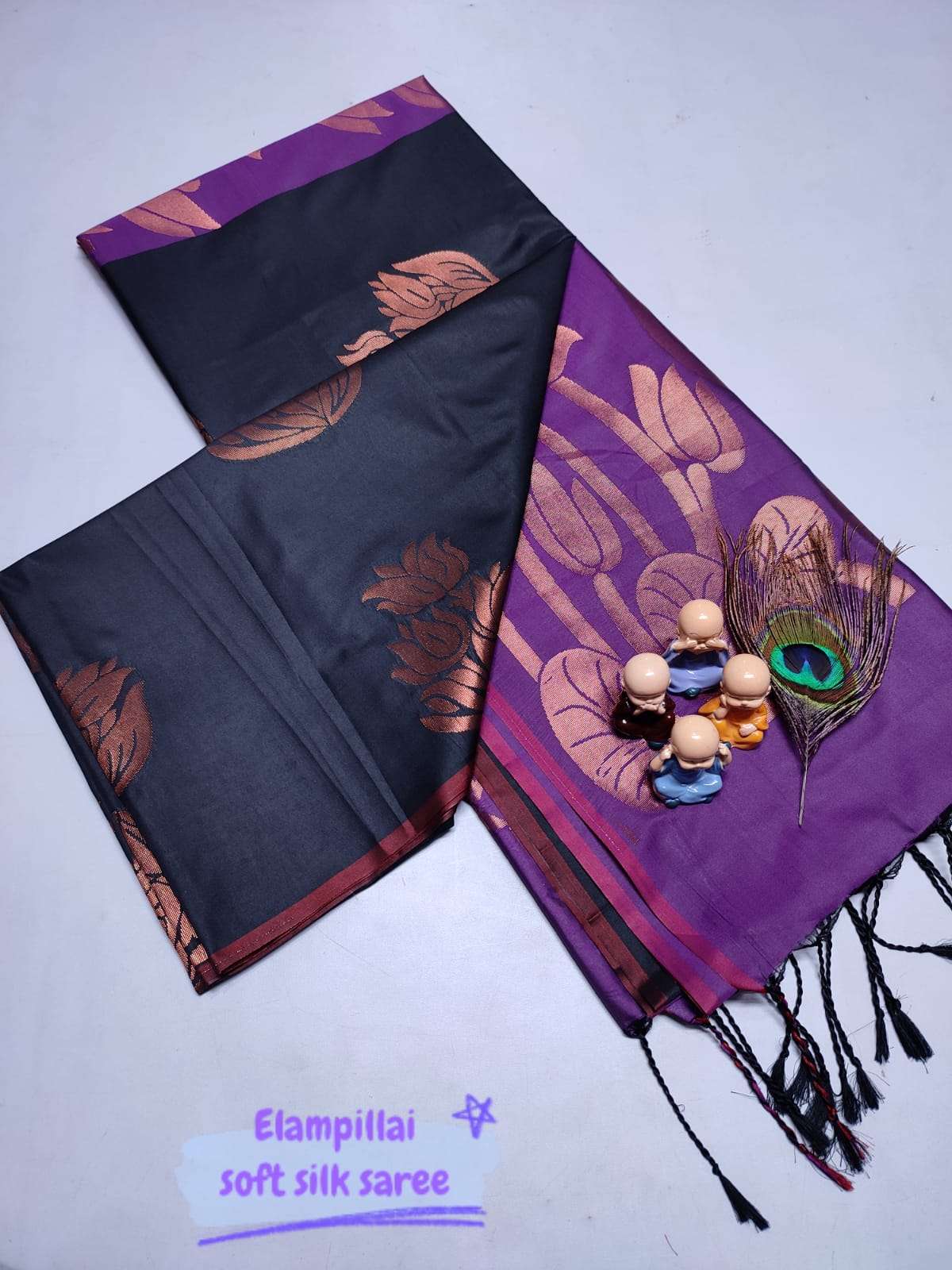 Black Soft Silk Saree in Ooty at best price by Sai Venkateshwara Yarns -  Justdial