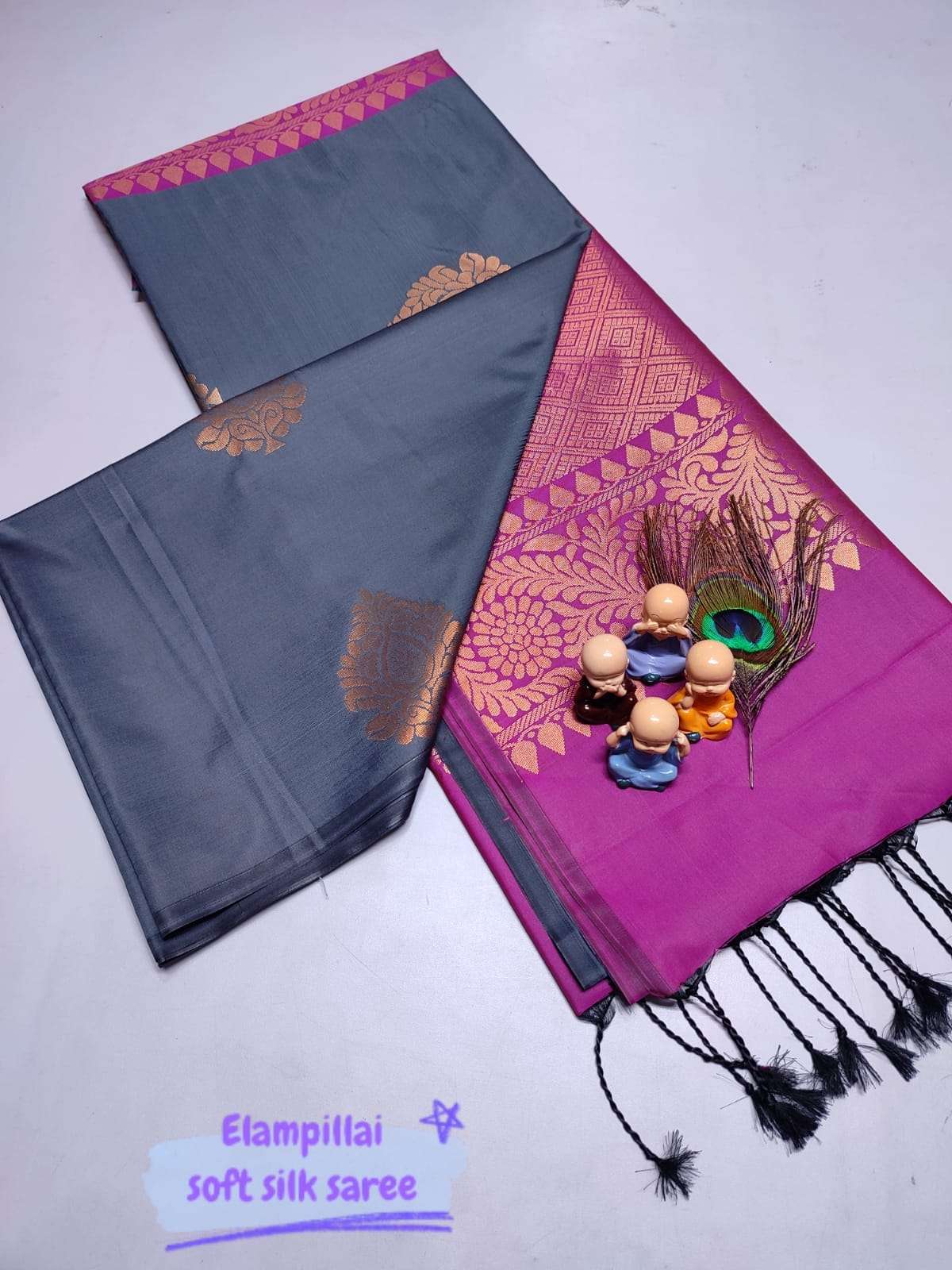 How to make Saree Kuchu / Tassels Design using Silk Thread - Beaded Design  3 at Home | Tutorial !! - YouTube